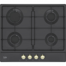 Beko HIAG 64224 SAR Piano Cottura 4 Fuochi a Gas 60 cm Incasso Antracite