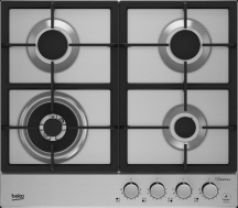 Beko HIAW64226SXE Piano Cottura a Gas 4 Fuochi 60 cm Inox