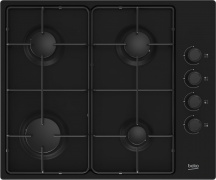 Beko HIGG64123SB Piano Cottura 4 Fuochi da Incasso a Gas Larghezza 61 cm Nero