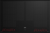 Beko HII88810NTI Piano Cottura Induzione 8 Fuochi 80 cm Piano in Vetro Nero