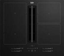 Beko HIXI64700UF Piano Cottura 4 Fuochi Induzione con Cappa Filtrante 60 cm Nero