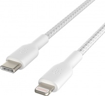 Belkin CAA004BT1MWH Cavo Intrecciato da USB-C a Lightning 1 Metro colore Bianco