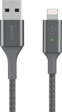 Belkin CAA007BT04GR Cavo Smartled da USB-A a Lightning colore Grigio