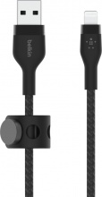 Belkin CAA010BT1MBK Cavo Intrecciato Silicone da USB-A a Lightning 1 Metro Nero