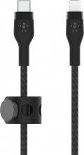 Belkin CAA011BT1MBK Cavo Intrecciato Silicone da USB-C a Lightning 1 Metro Nero