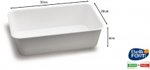 Belli E Forti L0063 Vassoio Vaschetta Catering cm 30x20x8h Bianco
