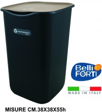 Belli E Forti L11011 Pattumiera Riciclo Indifferenz.Grigio litri 50