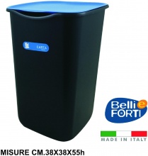 Belli E Forti L11014 Pattumiera Riciclo Carta Blu litri 50