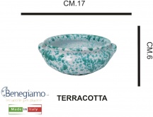 Benegiamo NE198S Tegame in Terracotta Utilizzabile in Forno cm 17 Schizzato