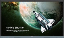 Benq 9H.F9FTK.DE6 Pannello piatto 75" 450 cdm� 4K UHD Nero, Grigio Touch RE7504
