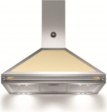 Bertazzoni K90HERCRA Cappa Aspirante 90 cm a Parete Classe A Inox e Crema