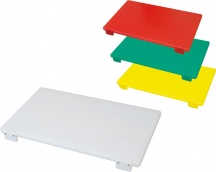 Bertoli TAGLIERE_BI_50X30X3 Tagliere in polietilene con Fermo 50X30X3 colore Bianco TAG_BI