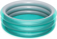 Bestway 51042 Piscina per Bambini Big Metallic 3 Anelli � 170 x 53 cm Verde e Silver