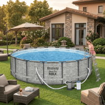 Bestway 5618Y Piscina Fuori Terra Telaio Portante Rotonda � 549x122 Filtrante