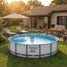 Bestway 56462 Piscina Fuori Terra Rigida Giardino Rotonda 23062 lt Pompa filtro