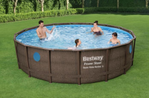 Bestway 56725 Piscina Fuori Terra Rigida Giardino Rotonda 19480 lt Pompa filtro