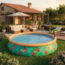 Bestway 57416 Piscina Fuori Terra Autoportante Gonfiabile 9677 L 457 cm