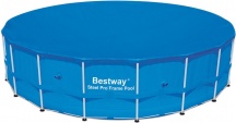 Bestway 58039 Telo copertura per piscina fuori terra rotonda Power SteelTM 549cm