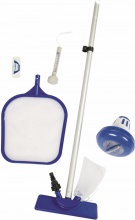 Bestway 58195 set accessori 5 pezzi mantenimento pulizia per piscine