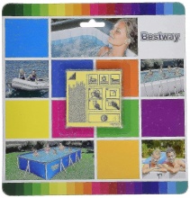 Bestway 62091 Toppe per riparazione piscine Sottacqua autoadesive CF 10 pezzi