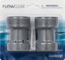 Bestway Riduttore da 38 a32 Set 2 Adattatori Riduttori per Pompa da � 38 a � 32 mm