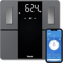 Beurer BF 500 Bilancia Pesapersone Elettronica Diagnostica  Super Black Edition