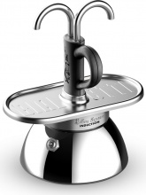 Bialetti 0007310 Caffettiera Manuale Moka Argento Mini Express Induction