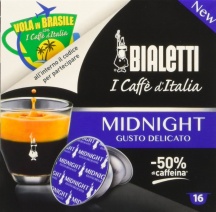Bialetti Midnight Capsule caff� Compatibili  50% Caffeina Confezione 16 pezzi