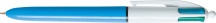 Bic 801867 4 Colours Blu Verde Rosso Penna a sfera retrattile a clip Medio 1 pz