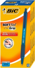 Bic 837398 2 Penna a sfera Blu Penna a sfera retrattile a clip 12 pezzi