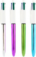 Bic 919380 4-COLOURS SHINE Nero Blu Verde Rosso 12 pezzi