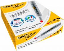 Bic 9431981 Velleda 1791 Evidenziatore 12 pezzi Rosso Punta smussata