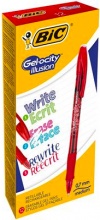 Bic 943442 Gel-ocity illusion Penna in gel con cappuccio Rosso 12 pezzi