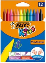 Bic 945764 KIDS Plastidecor 12 pz per Bambini da 2 anni