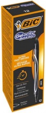 Bic 949873 Gel-ocity Quick Dry Nero Penna a sfera retrattile a clip Medio 12 pz