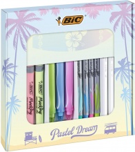 Bic 992735 Set da Cancelleria Pastel Dream 16 Pezzi Multicolore