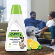 Bissell 3370 Detergente Pet Natural Spot & Stain lavatappeti portatili 1 Litro