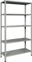 Bizzotto E500G Scaffale Metallo Scaffalatura in Acciaio ad Incastro 5 ripiani 100x40x186h cm