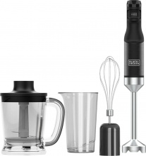 Black & Decker BXHBA1501E Frullatore ad Immersione Minipimer 1500W + Accessori