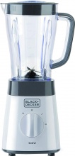 Black & Decker BXJ500E Frullatore Capacit� 1,5 Litri Lame Inox 500W Nero Bianco BXJB500E