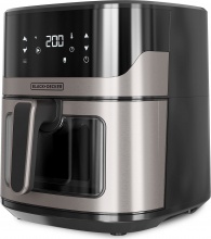 Black & Decker BXAF6500 Friggitrice ad Aria 6.5 Litri 1600 Watt Nero e Grigio