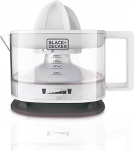 Black & Decker BXCJ25E Spremiagrumi elettrico 25W a Pressione 350 ml Bianco