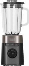 Black & Decker BXJB1201E Frullatore con Bicchiere 1200W 8 Velocit� NeroArgento