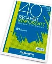 Blasetti 2328- Ricambi A5 Quadri 4Mm 40 Fogli