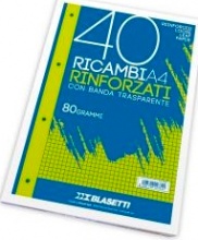 Blasetti 2339- Ricambi A4 Bianco Liscio 40 Fogli