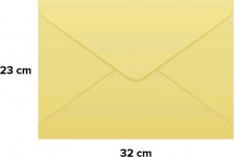 Blasetti 5072998 Busta Da Lettera 23x32 Gialla SFinestra 25 Pz