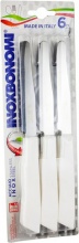 Bonomi 30006BSC Coltello da tavola con lama seghettata Inox e plastica cf 6 pz