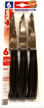 Bonomi 82006N Coltello Bistecca Nero cf 6 pz