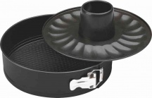 Borella R21908 Tortiera a Cerniera Antiaderente Apribile 2 Fondi 26 cm Nero