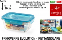 Bormioli Rocco 082524 Frigoverre Evolution Rettangolare cm 18x14